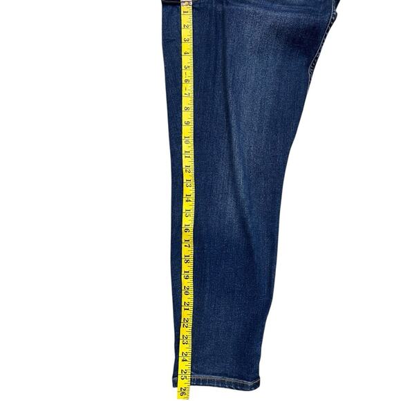 SPANX Dark Wash High Rise Pull-On Skinny Ankle Jeans 1X Petite - Picture 11 of 11